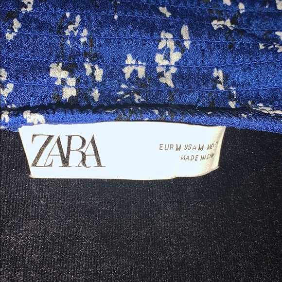 Blue Ruffle Mini Dress - Picture 3 of 3